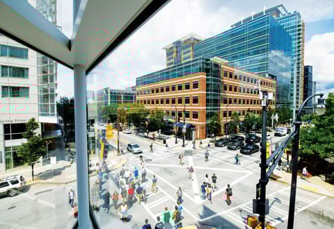 Technology Square photo from a window